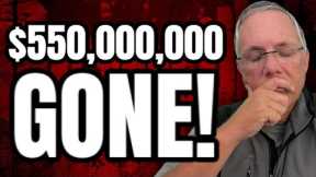 $550,000,000 GONE! CRYPTO CRASH EXPLAINED!