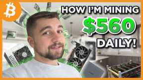 I'm EARNING $560 A DAY at home MINING BITCOIN and DOGE?!
