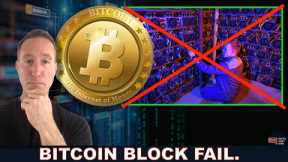 BITCOIN FAILS TO MAKE A BLOCK. MINERS SELLING. BTC RESERVE LOWEST SINCE 2010!
