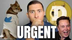 DOGECOIN BREAKING!! ELON MUSK HINTS TWITTER FOR DOGE!?