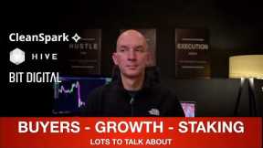 Cleanspark - Insider/Institutions BUYING! Hive Buys MINERS! Bit Digital ETH STAKING! RIGZ ETF NEWS!