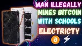 You won't believe this school worker Had Secret crawl space #bitcoin  mining operation