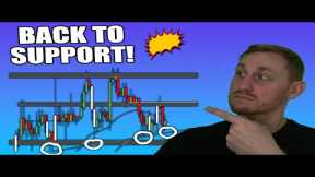 BITCOIN BACK TO SUPPORT! (W Or Dump?)