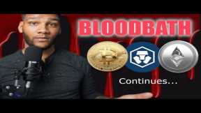 The Crypto Market Bloodbath Continues....My Portfolio Looks Like GARBAGE!!!