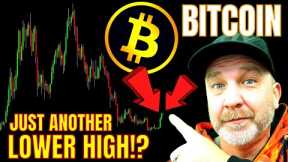 BITCOIN LOWER HIGH CONFIRMED!? NEW LOWS COMING WITHIN 60DAYS?