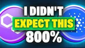 INSANE 800% That I didn't Expect | Cardano DJED Goes Live | MAJOR Polygon, Immutable X Crypto News