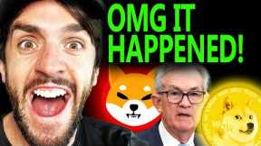 EXTREME CRYPTO BULLISH EMERGENCY UPDATE!!!! DOGECOIN, SHIBA INU BITCOIN!!!! #DOGECOIN #BTC #SHIB