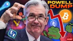 Bitcoin LIVE : JPOWELL MARKET DUMP! WEIGHT WATCHERS MOON