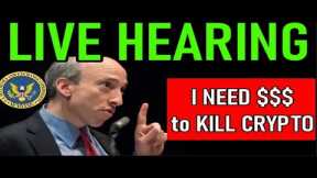 GARY GENSLER BUDGET HEARING  LIVE CRYPTO MARKET REACTION