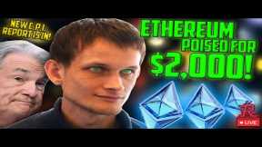 Bitcoin LIVE : ETH POISED FOR $2000! CPI LOWER STOP THE CAP