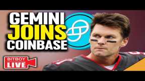 Tom Brady STILL BULLISH on Crypto! (Gemini Joins Coinbase in US Exodus)