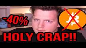 BITCOIN: EMERGENCY ARMAGEDDON!!! -40% IN MANY ALTCOINS... DAY OF RECKONING
