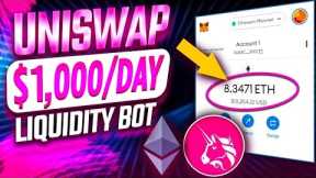$2000/Day Passive Income - Ethereum (ETH) Flash Loan Arbitrage using Uniswap | FREE - 2024 *UPDATED