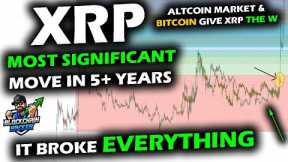 BROKE THEM ALL, XRP Price Chart Breaks Trend vs Bitcoin and Altcoin Market for FIRST TIME in 5 Years