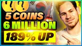 BREAKING: SOUTH KOREA BUYING 5 ALTCOINS HEAVILY | BTC To $125K in 2024