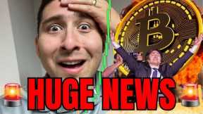 BITCOIN BREAKING CRYPTO NEWS! IT'S HAPPENING