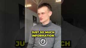 Ethereum CEO Vitalik Buterin Reveals He Couldn't Become Like  Satoshi Nakamoto  #shorts