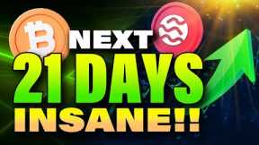 NEXT 21 DAYS ARE GOING TO BE INSANE FOR CRYPTO! This Altcoin Touched an all-time high today!