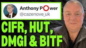 Top Bitcoin Mining Analysis | Bitcoin Stocks to Watch Now | Anthony Power | CIFR | HUT | DMGI | BITF