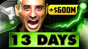 They're PUMPING $600M Into These Altcoins! (ONLY 13 DAYS LEFT!)