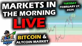 MARKETS in the MORNING, 2/27/2024, Bitcoin $57,000, Last Retrace Level Reached! Altcoins Up, DXY 103