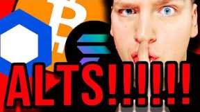 CHAINLINK STARTS RIPPING HARD!!! (these altcoins will follow...)