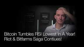 Bitcoin Tumbled Today! Riot & Bitfarms Saga Continues! Hut 8 + Coatue Invsetment! Q&A