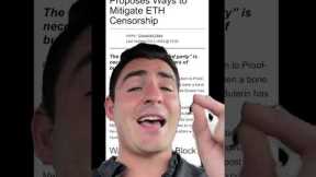 Vitalik Buterin FIXING Ethereum AGAIN!! #shorts