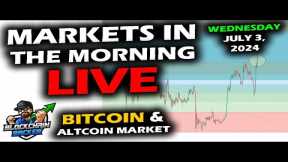 MARKETS in the MORNING, 7/3/2024, Bitcoin $60,200, HOLIDAY, Altcoins Range, DXY 105, Gold $2,355