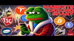 BITCOIN LIVE : BTC AND STOCKS LOOKING SHAKY!