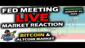 LIVE Market REACTION to Rate Decision with Bitcoin, Altcoins and Stocks, Federal Reserve FOMC
