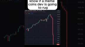 Do this to know if a memecoin will rug pull and go to 0. #crypto #memecoins #trading #cryptotrading