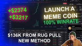 How To Launch a Meme Coin and Make $183K+ [LIVE TRADING]