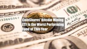 CoinShares' Bitcoin Mining ETF Is the Worst Performing Fund of This Year