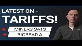Latest Bitcoin Miners Sats Stats Reviewed! BigBear AI! Followed by Q&A!