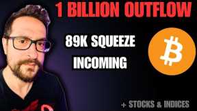 1 Billion Outflow: 89K Squeeze Incoming - Bitcoin Today