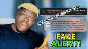 How Scammers Send Fake Flash Crypto And Bank Alert.