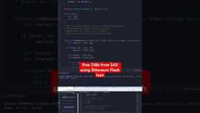 Full Method for getting Ethereum flash loan using this Solidity Smart Contract #ethereum #crypto