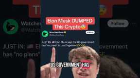 Elon Musk DUMPED This Crypto😨😨