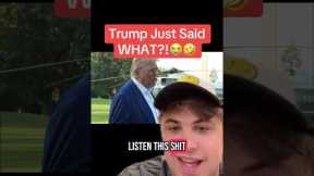 Trump Just Said WHAT?!😭🤣