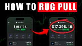 How To Launch a Meme Coin And Make 27+ SOL (RUG PULL TUTORIAL)