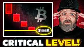 BITCOIN WARNING 🚨 If It Dumps, This Is Where It Must Hold!