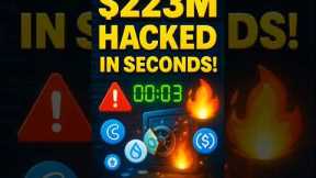 $223M HACKED in SECONDS! How it happened ⚠️ #CryptoNews #DeFi #Sui