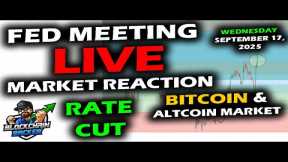 LIVE Market REACTION to RATE CUT with Bitcoin, Altcoins and Stocks, Federal Reserve FOMC