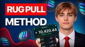 New Memecoins trading method with RUG PULL | How i turn 1 SOL into 77 SOL