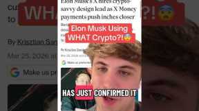 Elon Musk Using WHAT Crypto?!🚨😨