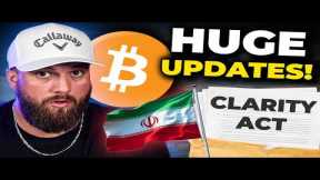 🚨LIVE: HUGE Clarity Act & U.S-Iran Updates TODAY! (Crypto Implications)